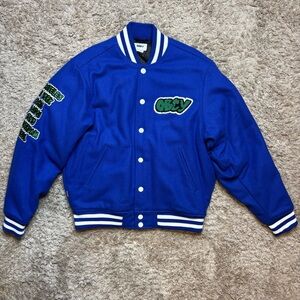 Obey Royal Blue Jacket with White Stripes